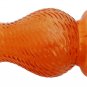 Orange Glass Hurricane Candle Holder