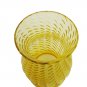 Yellow Glass Hurricane Candle Holder