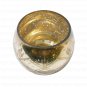 3.50" Votive in Silver Antique Mercury In Diamond Cut Design