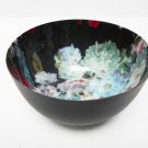 Iron Decorative Bowl (Black Matt W/Inner Enamel Printing)