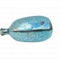 12" Vase In Aqua/Blue Antique Mercury