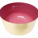 Iron Decorative Bowl (Gold Shiny W/Inside Red Pantone Shiny Colour)