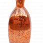 12" Vase In Orange Antique Mercury