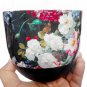 High End Iron Decorative Bowl Enamel Printing W/Inside Black Matt