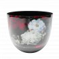High End Iron Decorative Bowl Enamel Printing W/Inside Black Matt