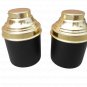 S/2 Iron Decorative Box (Black Matt W/Golden Shiny Lid)