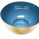 Iron Decorative Bowl (Gold Shiny W/Inside Blue Pantone Shiny Colour)
