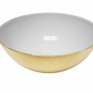 Iron Decorative Bowl (Gold Shiny W/Inside Grey Pantone Shiny Colour)