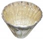 4" Votive In Silver Antique Mercury