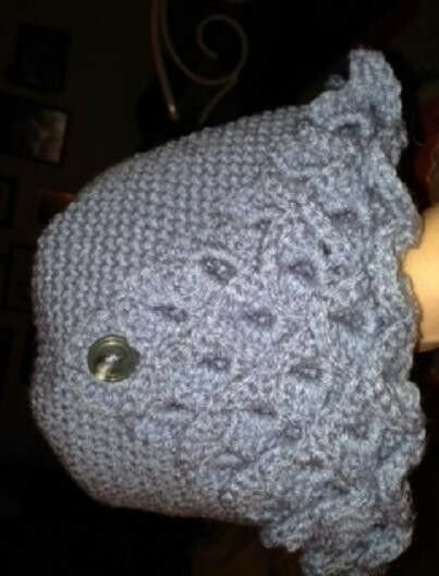 Handmade Crocheted Crocodile Stitch Hat Cap Ladies Girls Acrylic Yarn