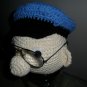 Handmade Crocheted Eyeglass Holder Comical Head Glasses Policemen