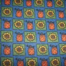 CRAFTING QUILTING SEWING FABRIC COTTON PUMPKIN SUNFLOWER PUMPKIN PATCH 3 + YARDS
