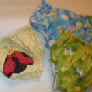 Handmade Baby 0 - 6 month diaper covers flannel cotton