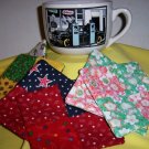 Handmade Fabric Coasters Car Pumpkin Sunflower Stars Cats Lady Bug Motorcycle