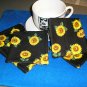 Handmade Fabric Coasters Car Pumpkin Sunflower Stars Cats Lady Bug Motorcycle
