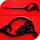 QueCraft Hair Stick / Pin BUFFALO HORN - Hand Carved