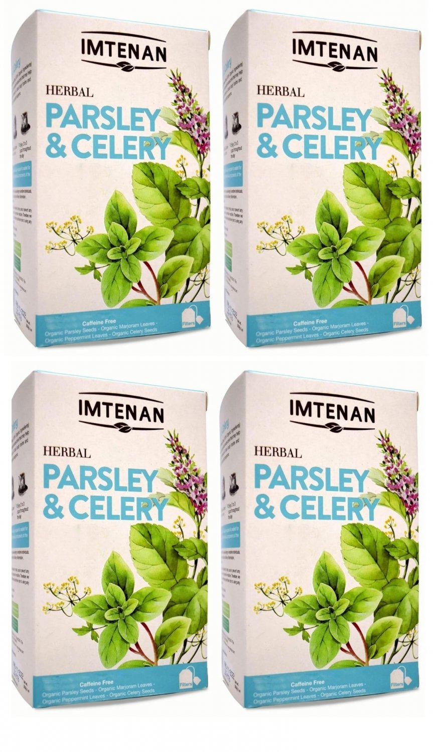 4 Pack Herbal Imtenan Parsley And Celery Tea Bag Natural Drink  Herbs Herb  4 Pack : Total : 72 Bags