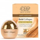 Eva Skin Clinic Gold Collagen Cream 3D Effect 1.76 oz / 50 ml With Marine Collagen Pure Gold