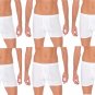 6 Piece Men Boxer Shorts 100% Egyptian Cotton Comfort Briefs White Men Underwear
