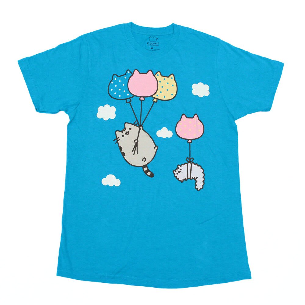 Size XL - Pusheen Cat Balloons Unisex style Licensed T-Shirt