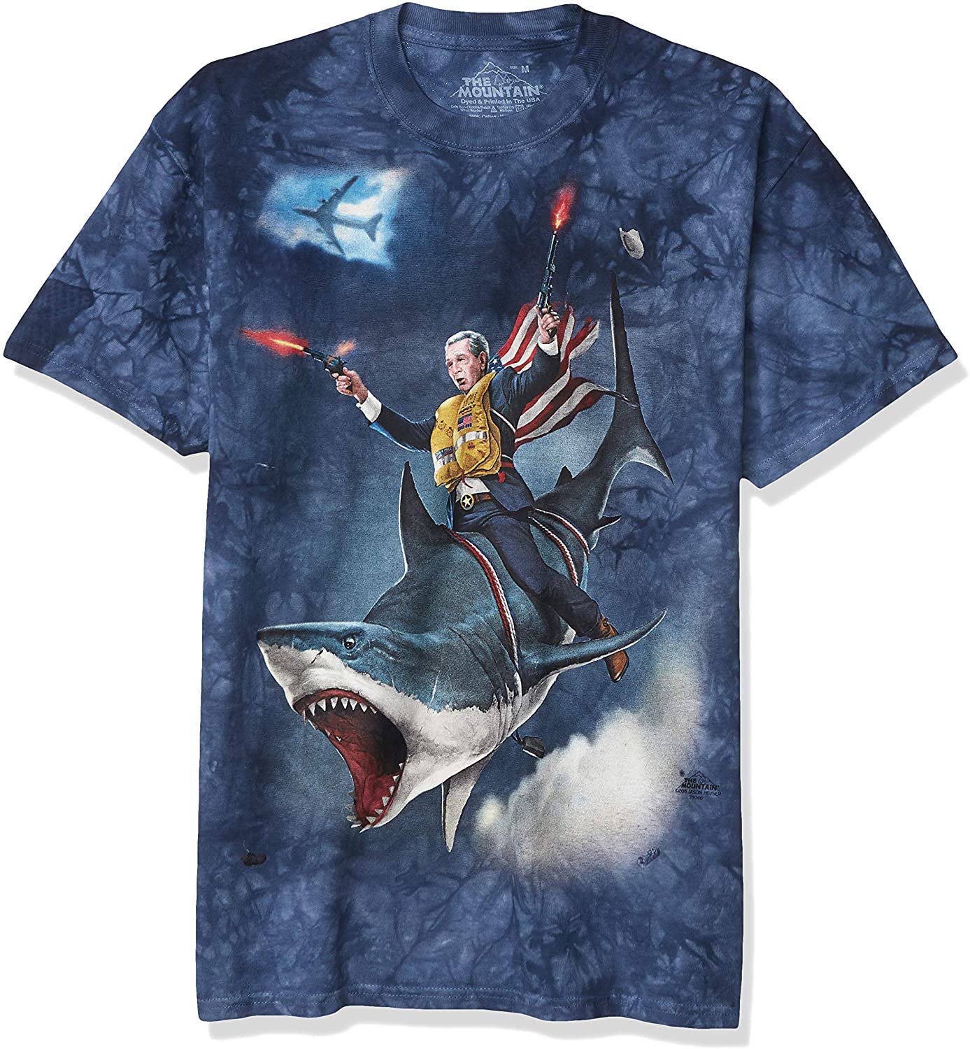Size M - The Mountain Dubya Shark-S Adult T-Shirt
