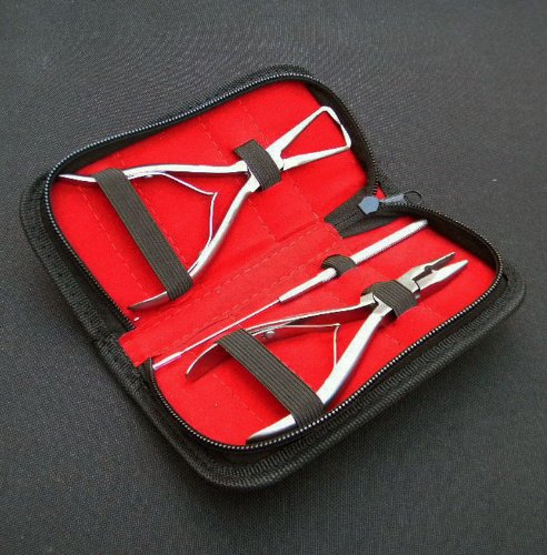 Professional Hair Extension Tools Pulling Needles Micro Beads 3pcs Set 13661