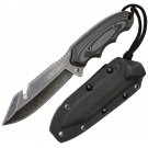 AJBLADES 9" Stonewash Blade Tactical Boot Hunting Knife AJ240BK
