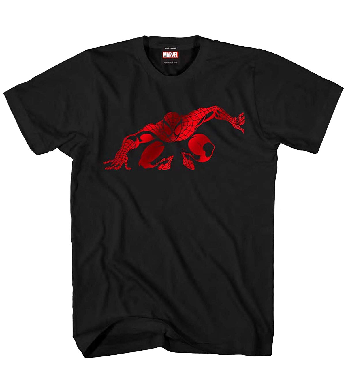 Size M - Spiderman Red Chrome Foil Mens T-Shirt