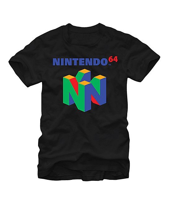 Size L - NINTENDO 64 Officially Licensed Classic Vintage Logo Mens T-Shirt
