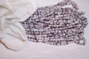 Czech Fire Polished 3mm Beads WHITE AMETHYST q.50