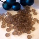 Czech Glass Rondell 3x6 SMOKE TOPAZ 100 pack