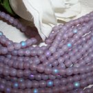 LILAC FROST/AB 4mm Round Czech Glass 100 pack