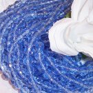 SAPPHIRE BLUE Czech Fire Polished Crystal 4mm Beads Q.50