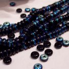  JET A.B. Czech 4mm Rondell Beads 100pcs