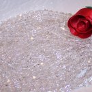 CRYSTAL CLEAR Czech Fire Polished 4mm Beads Q.50