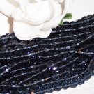  MONTANA BLUE Czech Fire Polished 4mm Beads Q. 50
