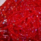 WATERMELON AB Czech Fire Polished Crystal 6mm Beads q.50