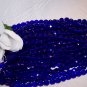 COBALT Czech Fire Polished Crystal 6mm Beads q.50
