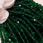 EMERALD GREEN Czech Fire Polished 6mm Beads q.50