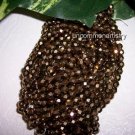 BRONZE GOLD Czech Fire Polished Crystal 8mm Beads q.50