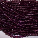AMETHYST Czech Fire Polished Crystal 8mm Beads q.50