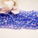 SAPPHIRE A.B. Czech Fire Polished Crystal 8mm Beads q.50