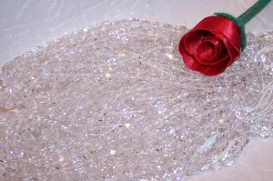 CRYSTAL CLEAR Czech Fire Polished 8mm Beads q.50
