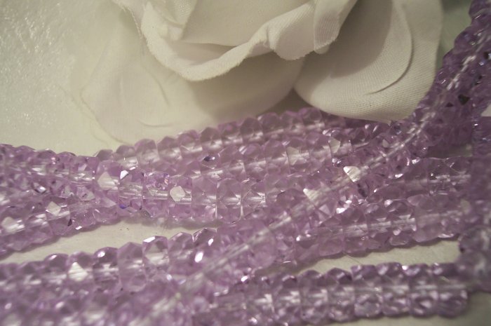 ALEXANDRITE Czech Fire Polish Faceted Rondells 6/3mm q.25