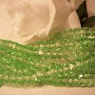 PERIDOT Czech Fire Polish Faceted Rondells 6/3mm q.25