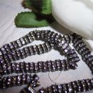 BLACK/CRYSTAL Rhinestone Squaredelles 4.5mm q.10