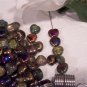 Iridescent Puff Heart Czech Glass Beads 8mm q.50