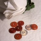 CARNELIAN Donut Beads 10mm (pack of 4)