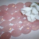 ROSE QUARTZ Faceted Oval Beads 22x30 q.2