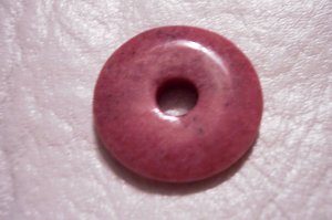 RHODONITE Donut Bead 25mm